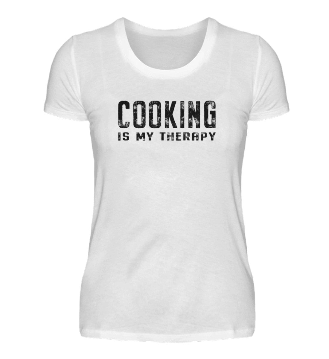 Cooking is my therapy  - Damen Premiumshirt