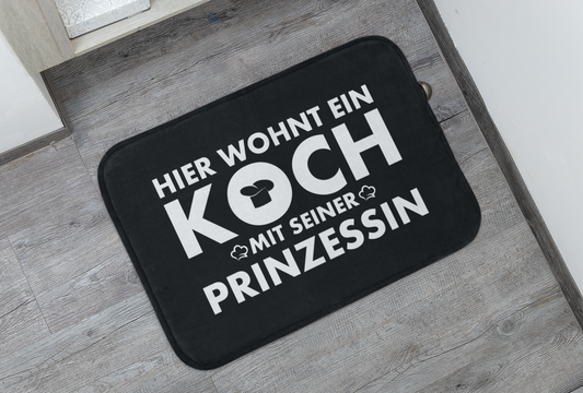 Koch & Prinzessin  - Fußmatte
